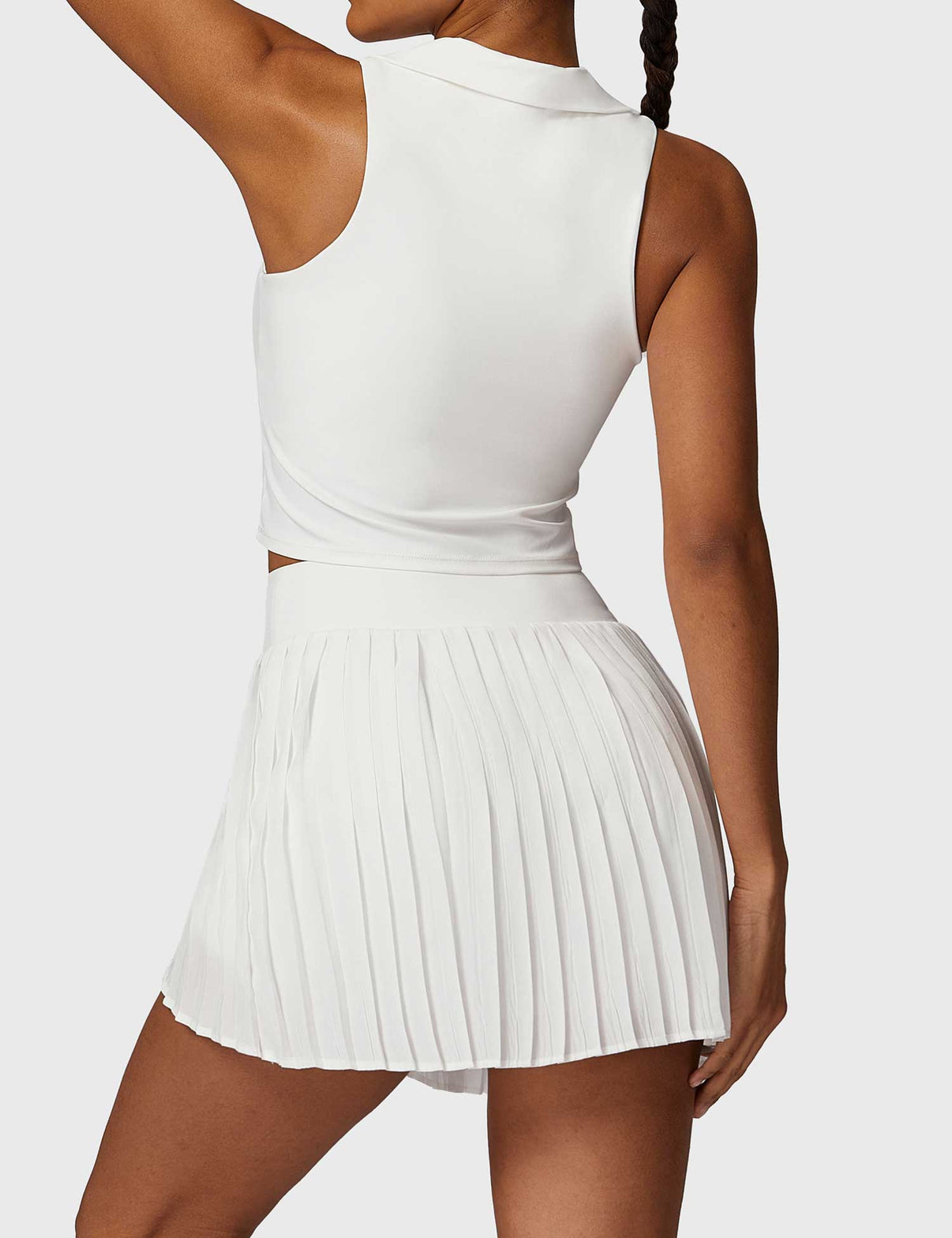 Gymfit sett med crop top og tennisskjørt - Gymfit