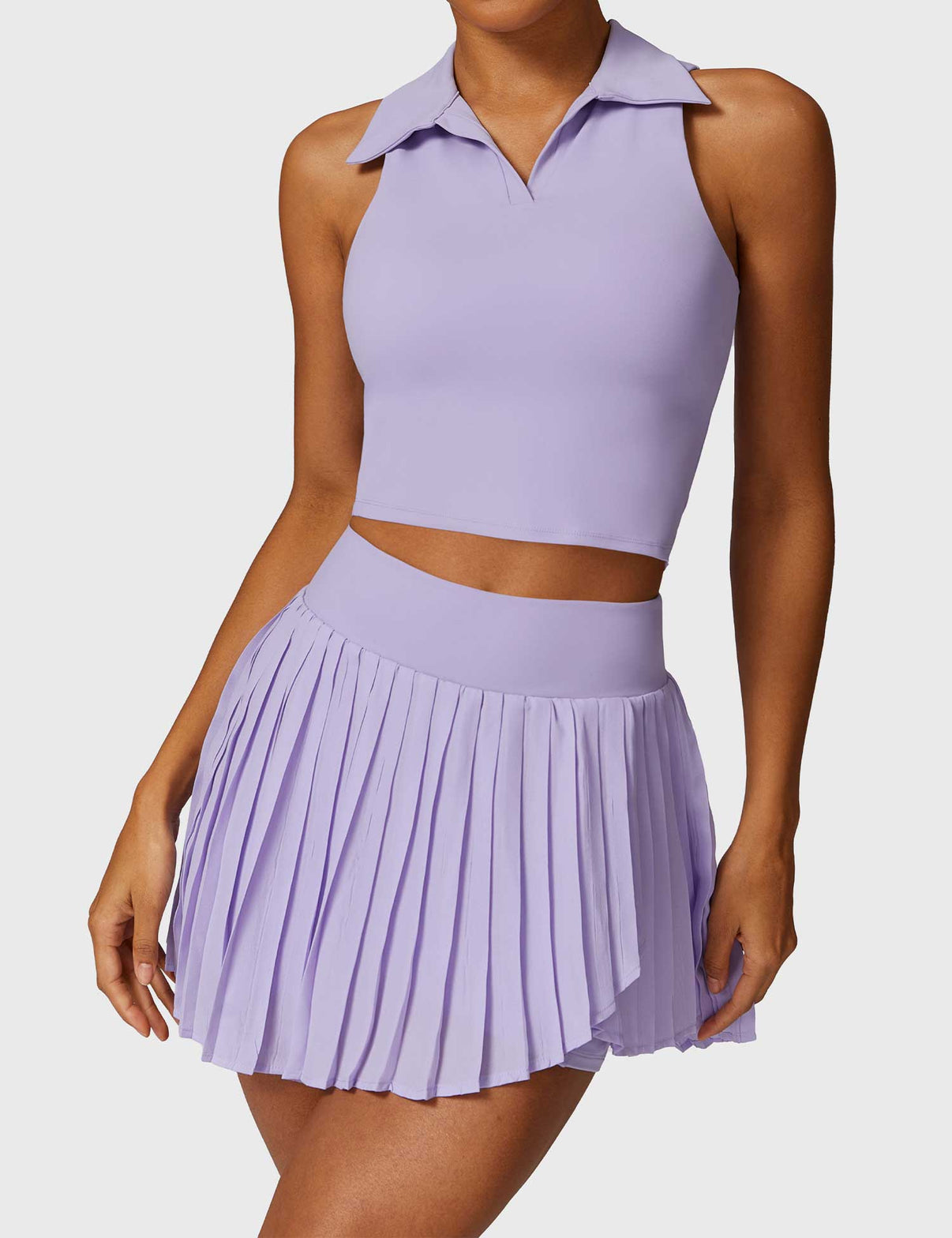 Gymfit Crop Top- og Tennisskjørtsett - Gymfit