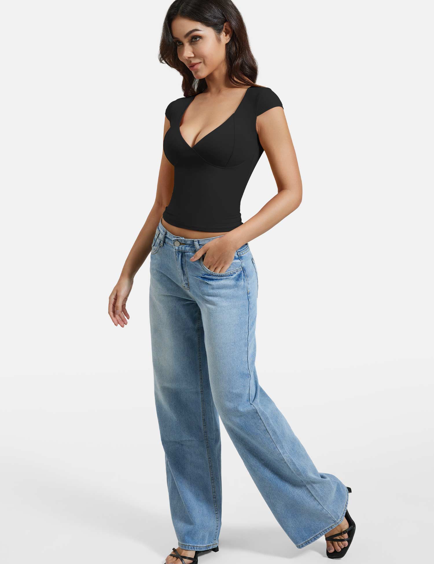 Gymfit Diva-top med V-hals - Gymfit