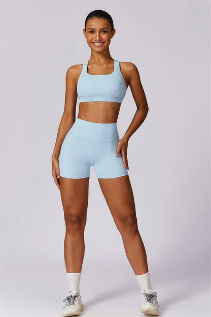 Gymfit Ellise Sport Top & Shorts Set - Gymfit
