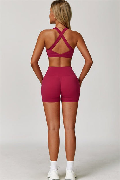 Gymfit Ellise Sport Top & Shorts Set - Gymfit