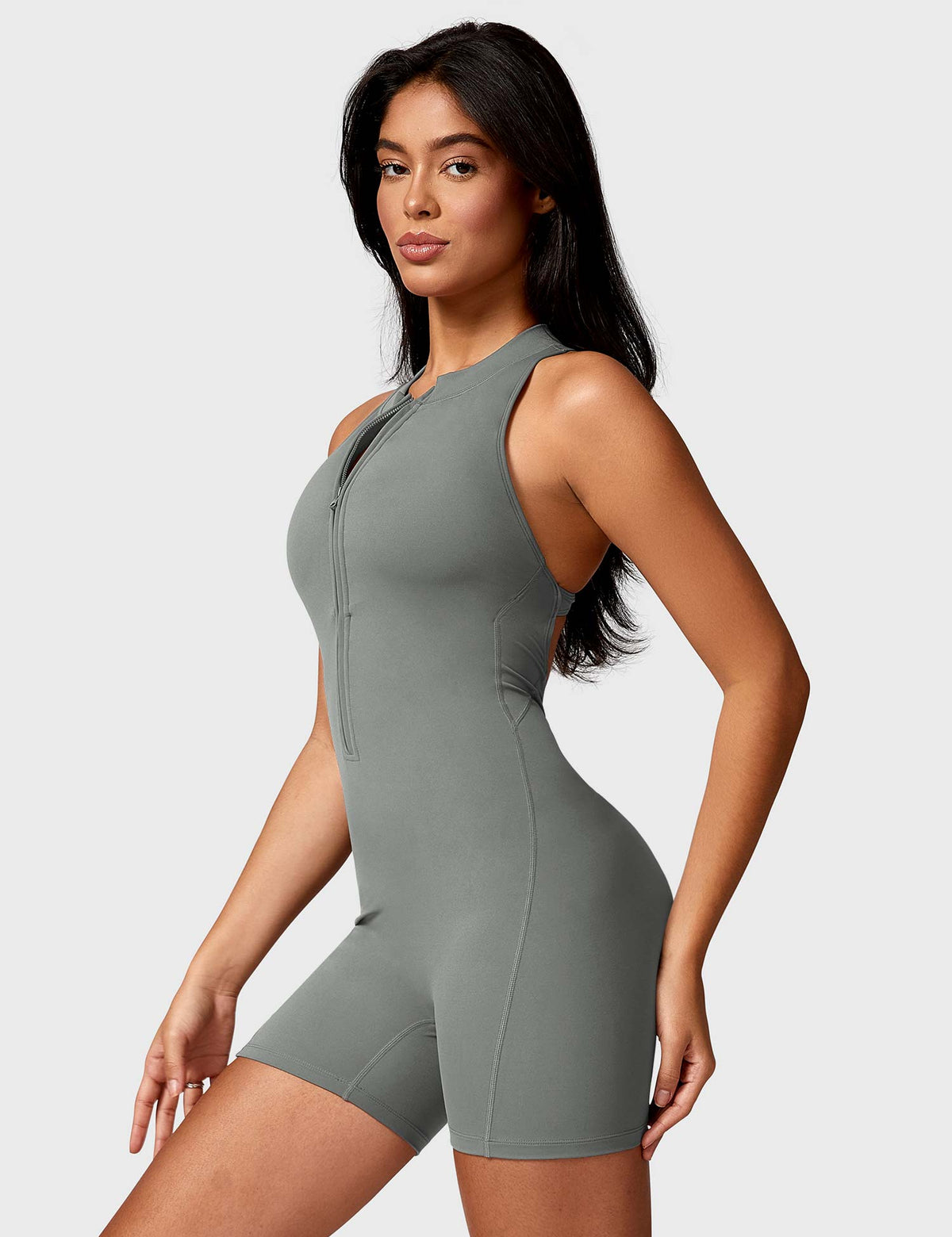Gymfit Emma ryggløs jumpsuit med glidelås - Gymfit