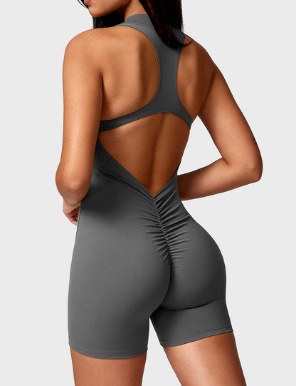 alt
Gymfit Emma ryggløs jumpsuit med glidelås - Gymfit