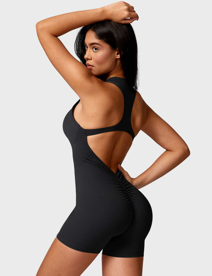Gymfit Emma Ryggløs Jumpsuit med Glidelås - Gymfit