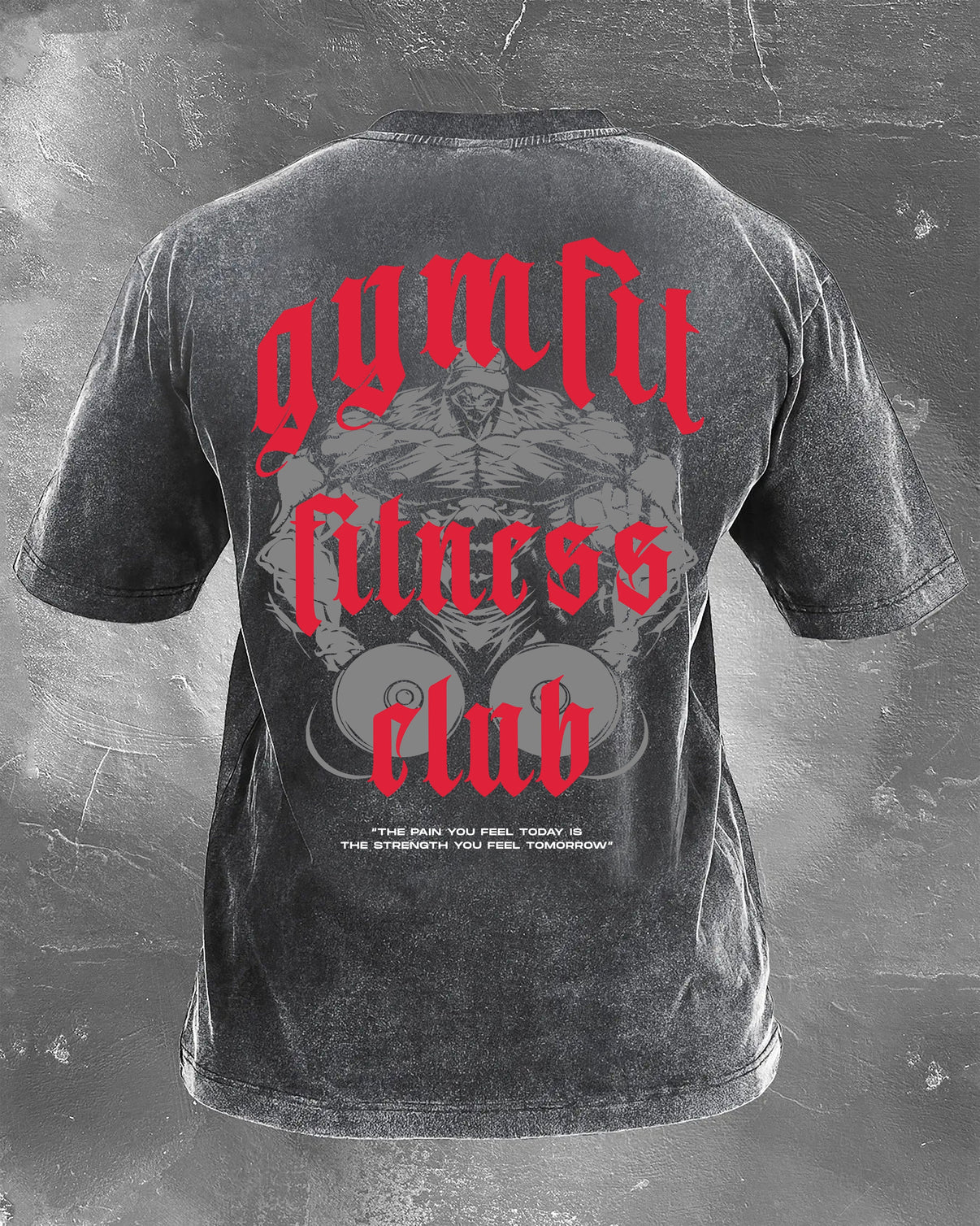 GYMFIT FITNESS CLUB VASKET T-SKJORTE - Gymfit
