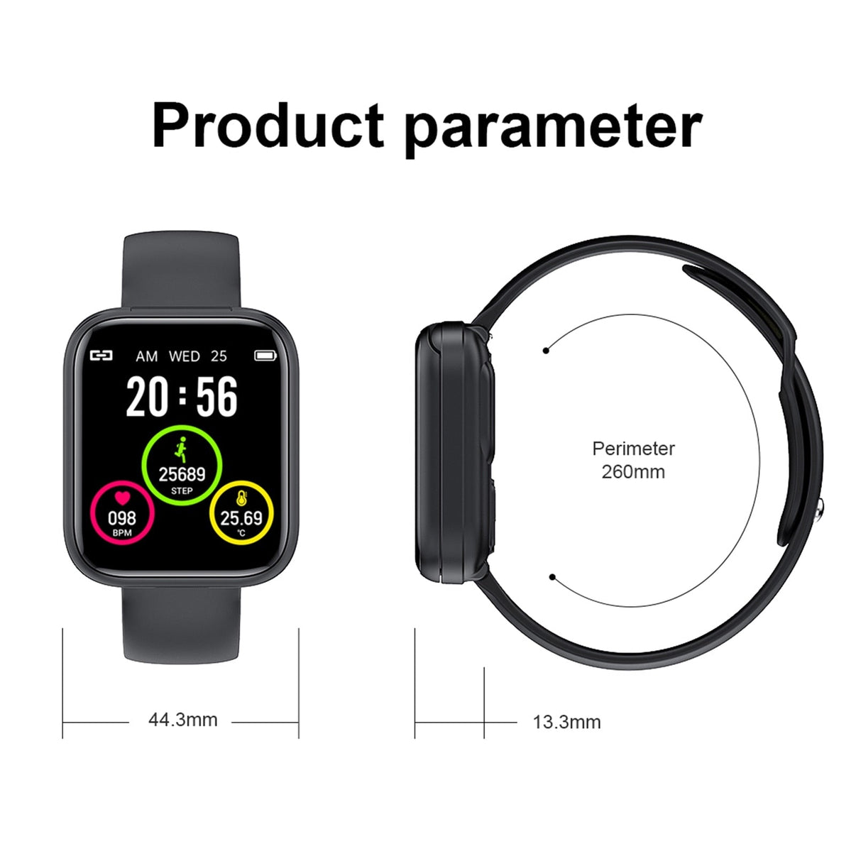 Gymfit fitnessklokke X8 - Gymfit