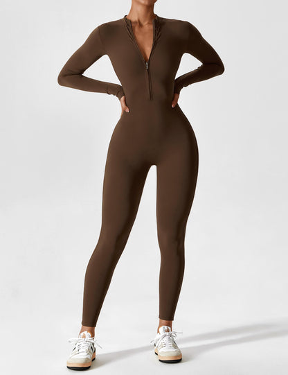 Gymfit jumpsuit med glidelås - Gymfit