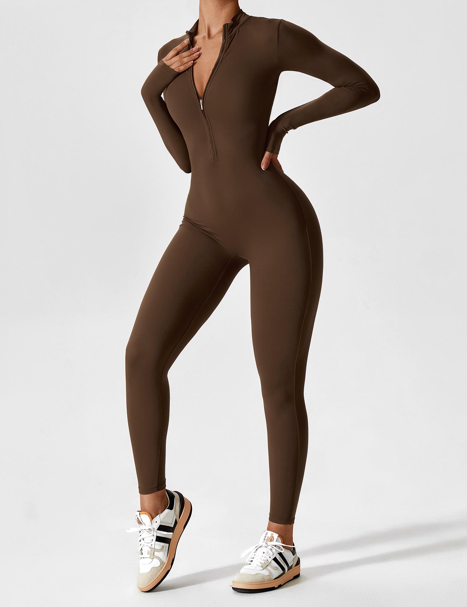 alt
Gymfit jumpsuit med glidelås - Gymfit