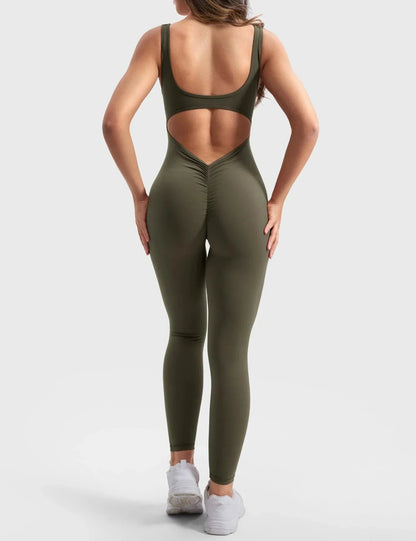Gymfit Jumpsuit med V-rygg - Gymfit