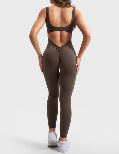 Gymfit Jumpsuit med V-rygg - Gymfit