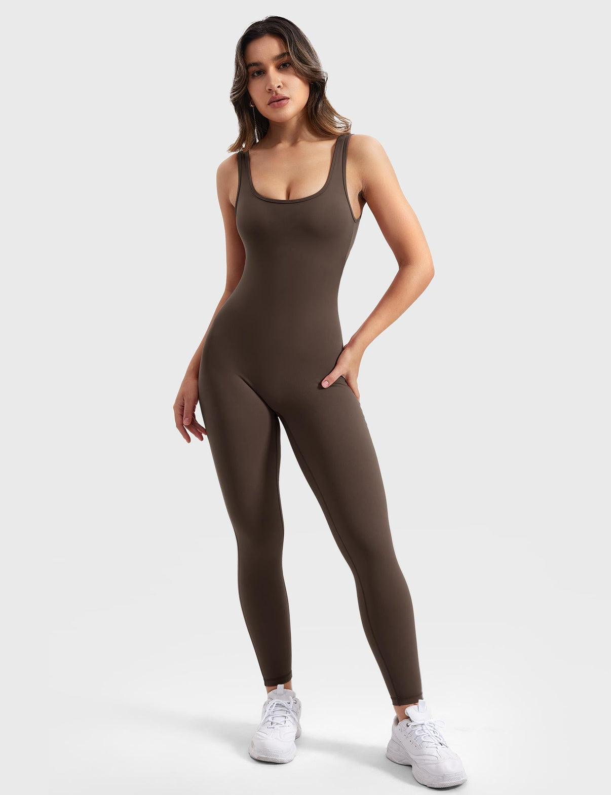 Gymfit jumpsuit med V-rygg - Gymfit