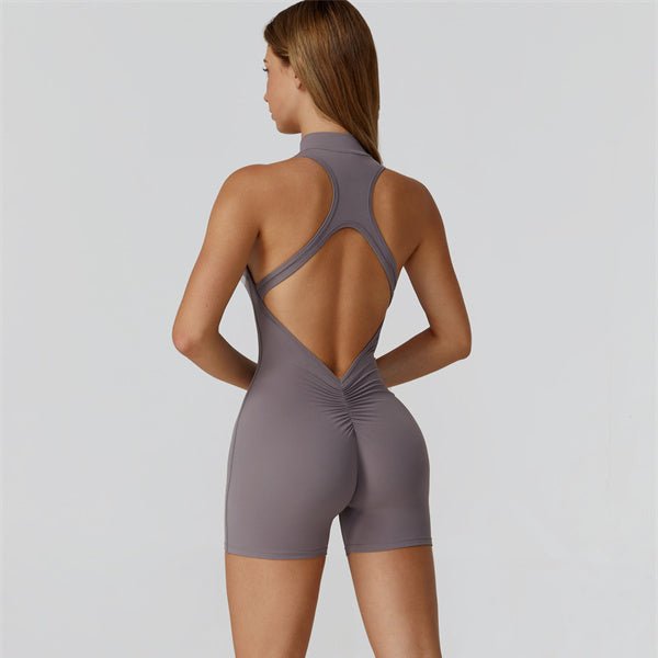 alt
Gymfit jumpsuit kort med glidelås - Gymfit