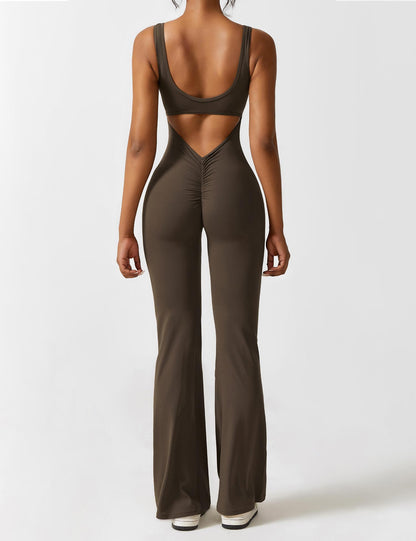 alt
Gymfit Jumpsuit V - rygg Flare Leg - Gymfit