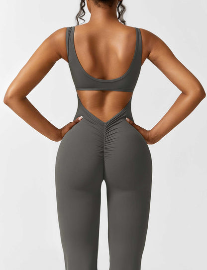 Gymfit Jumpsuit V-rygg Flare Leg - Gymfit