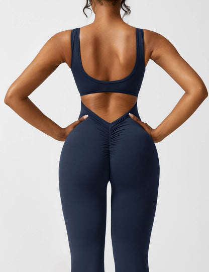 Gymfit Jumpsuit V-rygg Flare Leg - Gymfit