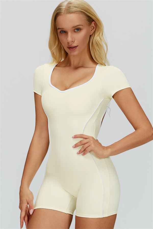 Gymfit fôret kort jumpsuit - Gymfit