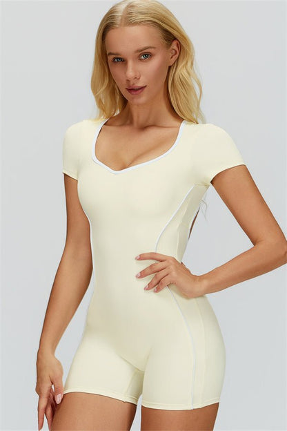 Gymfit fôret kort jumpsuit - Gymfit