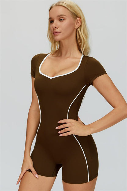 Kort jumpsuit med fôr - Gymfit