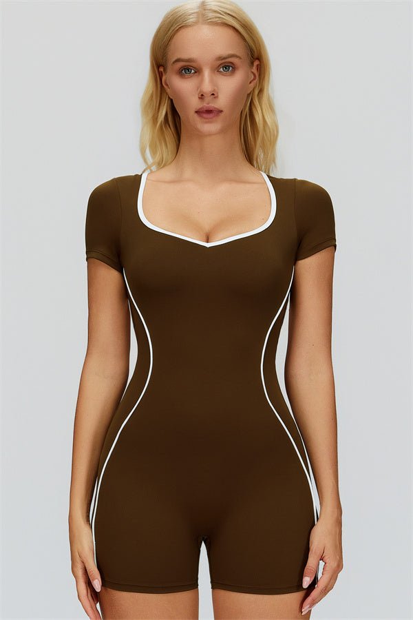Gymfit fôret kort jumpsuit - Gymfit