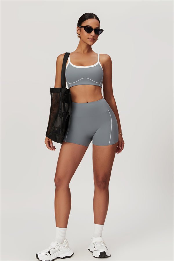 Gymfit fôret sportstopp- og shortssett - Gymfit
