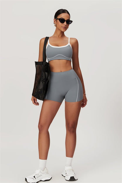 Gymfit fôret sportstopp- og shortssett - Gymfit
