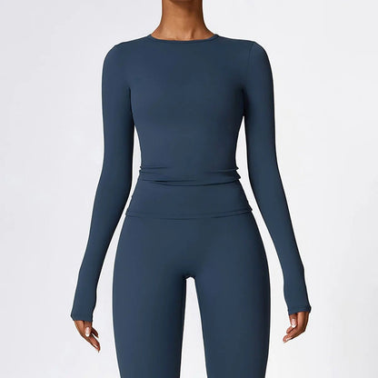Gymfit langermede T-skjorter med rund hals - Gymfit