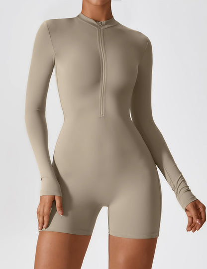 alt
Gymfit langermet jumpsuit med glidelås - Gymfit