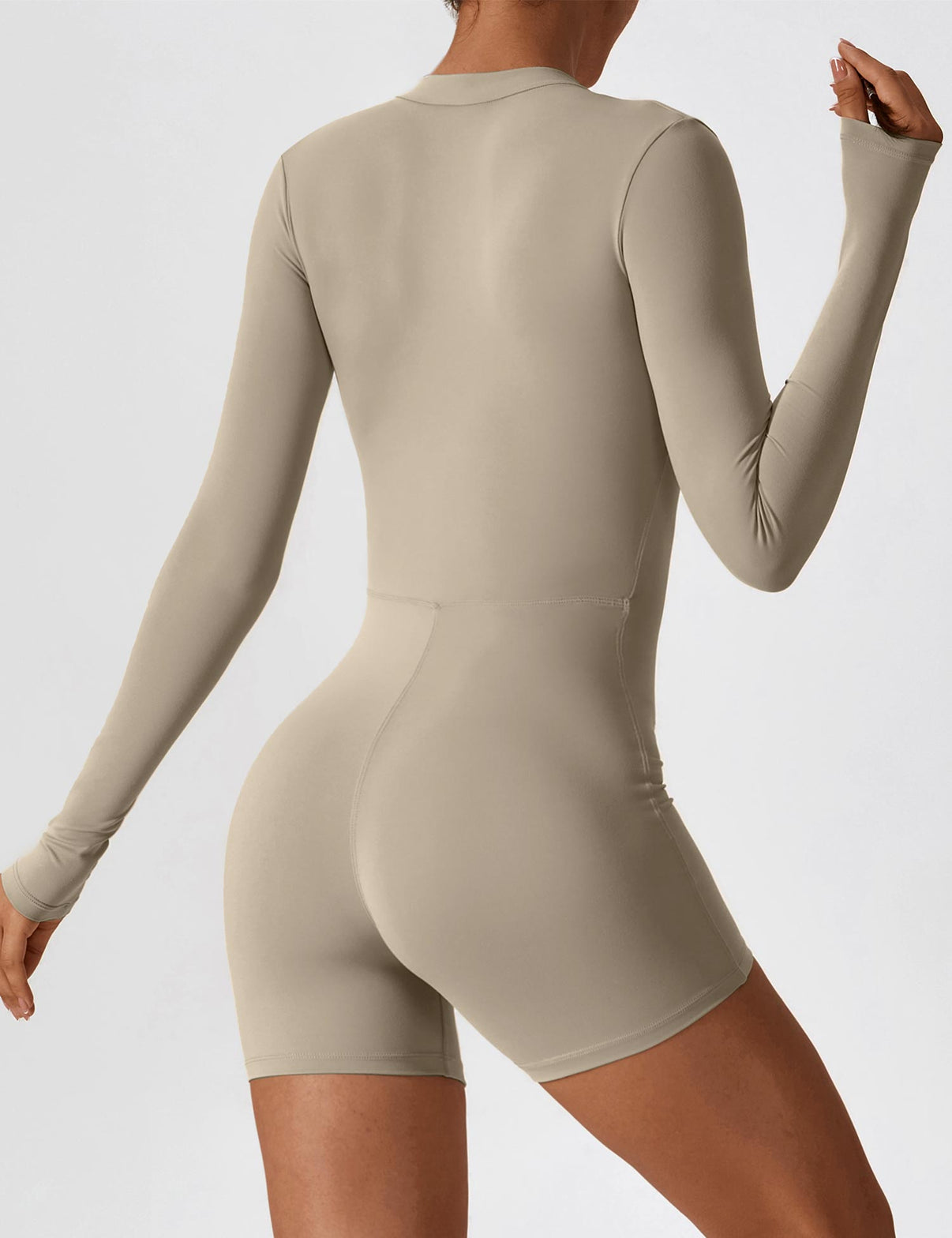 Gymfit jumpsuit med langermet glidelås - Gymfit