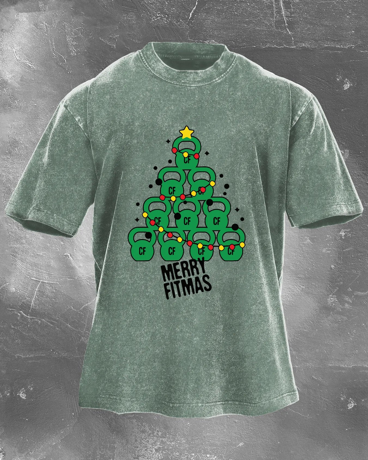GYMFIT MERRY FITMAS VASKET T-SKJORTE - Gymfit