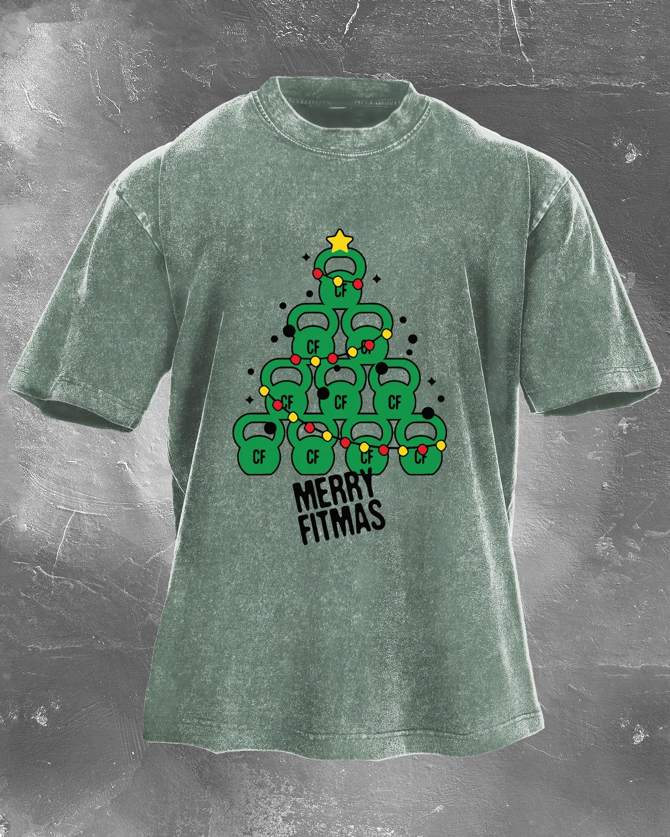 GYMFIT MERRY FITMAS VASKET T-SKJORTE - Gymfit