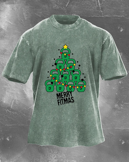 GYMFIT MERRY FITMAS VASKET T-SKJORTE - Gymfit