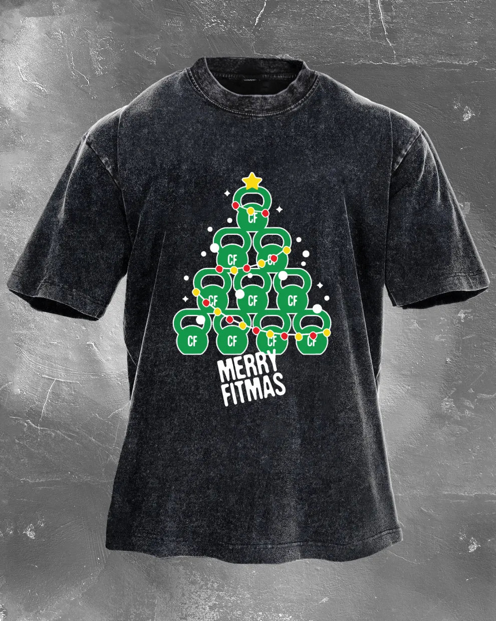 GYMFIT MERRY FITMAS VASKET T-SKJORTE - Gymfit