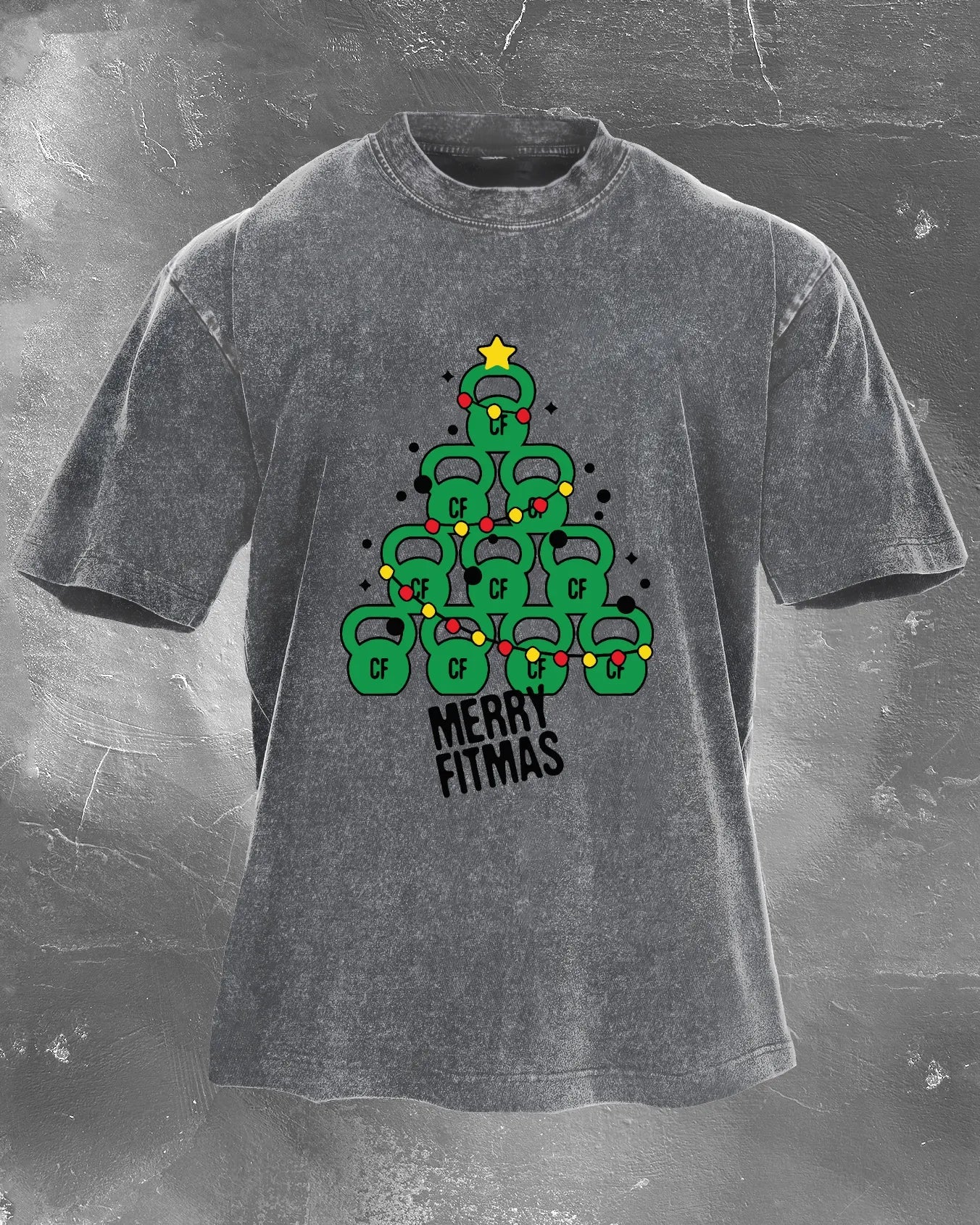 GYMFIT MERRY FITMAS VASKET T-SKJORTE - Gymfit