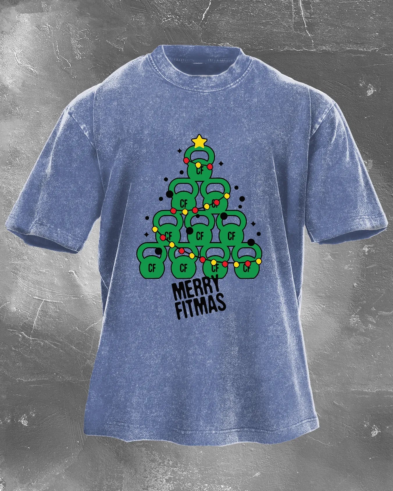 GYMFIT MERRY FITMAS VASKET T-SKJORTE - Gymfit