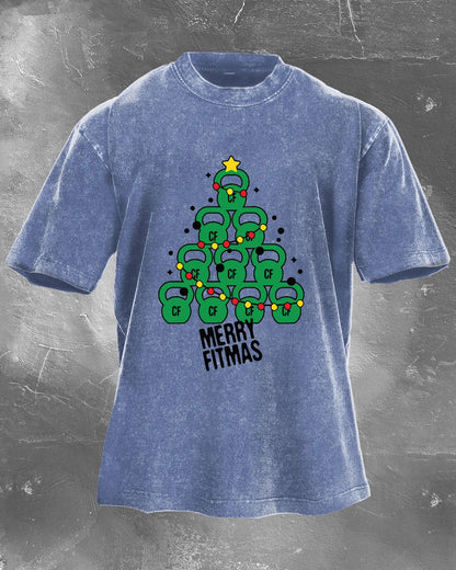 GYMFIT MERRY FITMAS VASKET T-SKJORTE - Gymfit
