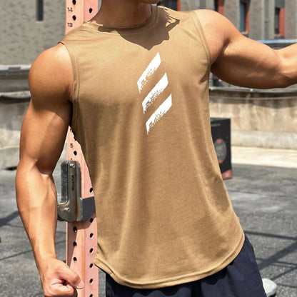 Gymfit Mesh stripe singlet - Gymfit