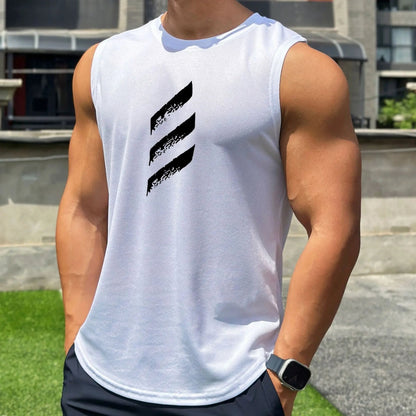 Gymfit mesh-stripete singlet - Gymfit