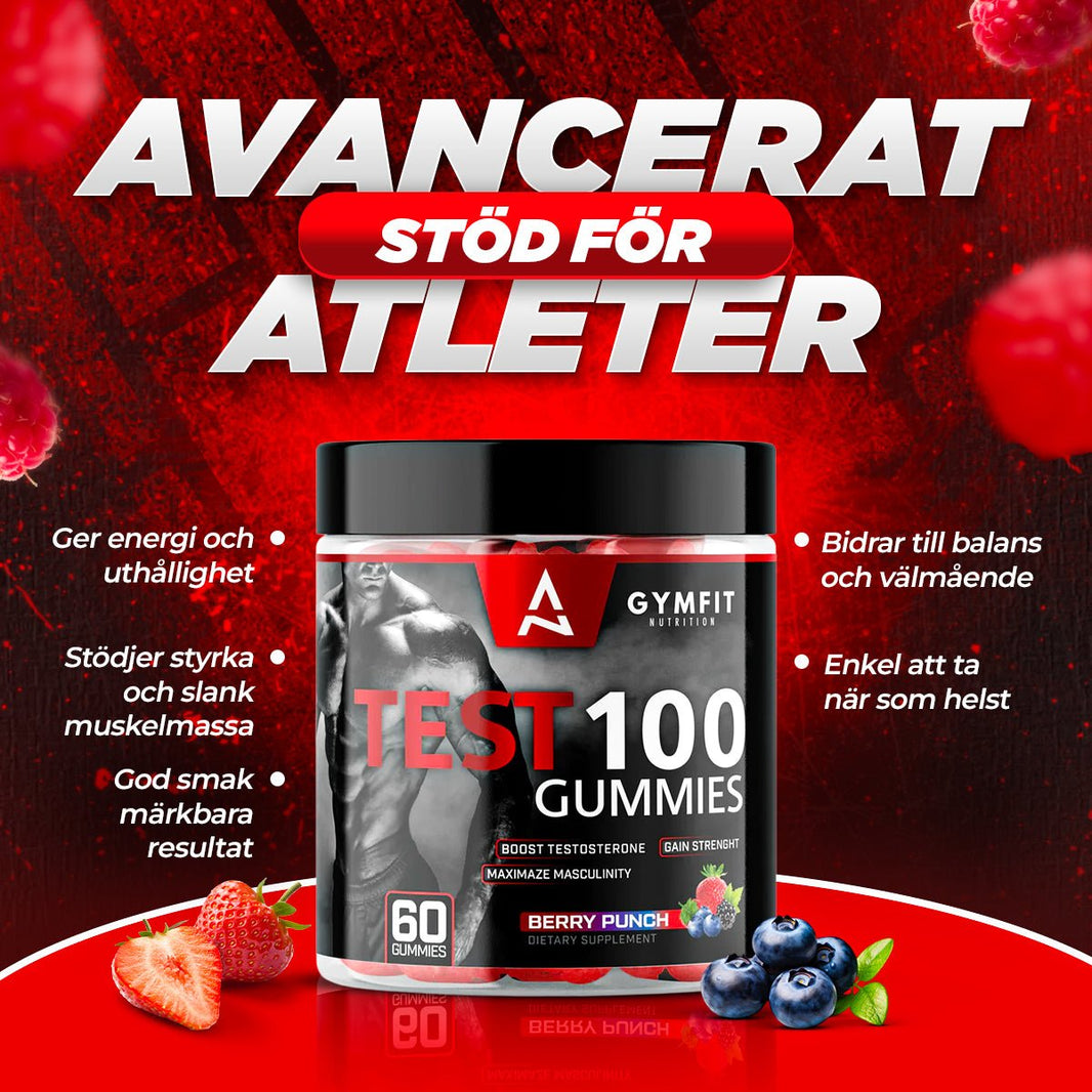 alt
Gymfit Nutrition TEST 100 Gummies - Gymfit