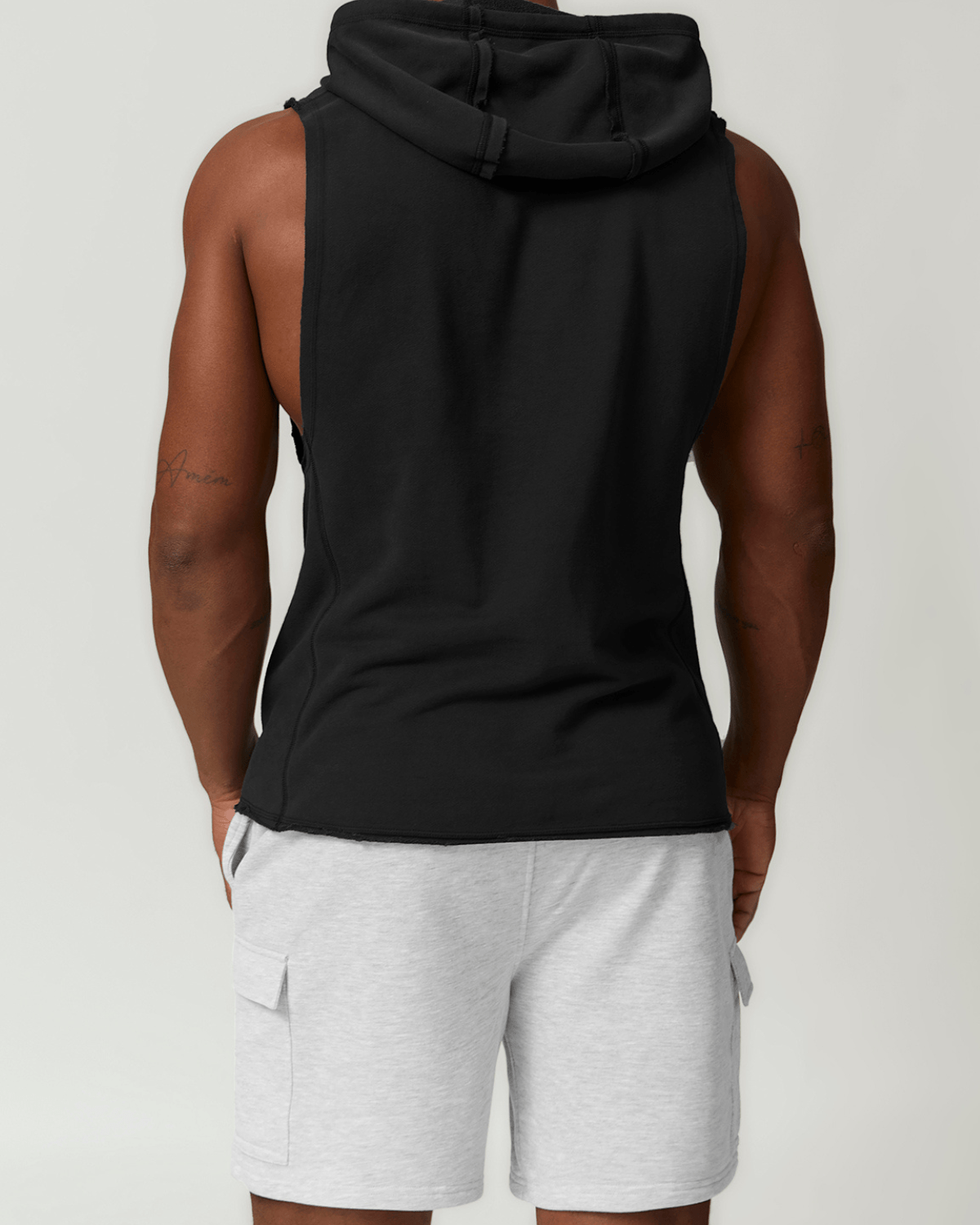 Gymfit hoodie med rå kant - Gymfit
