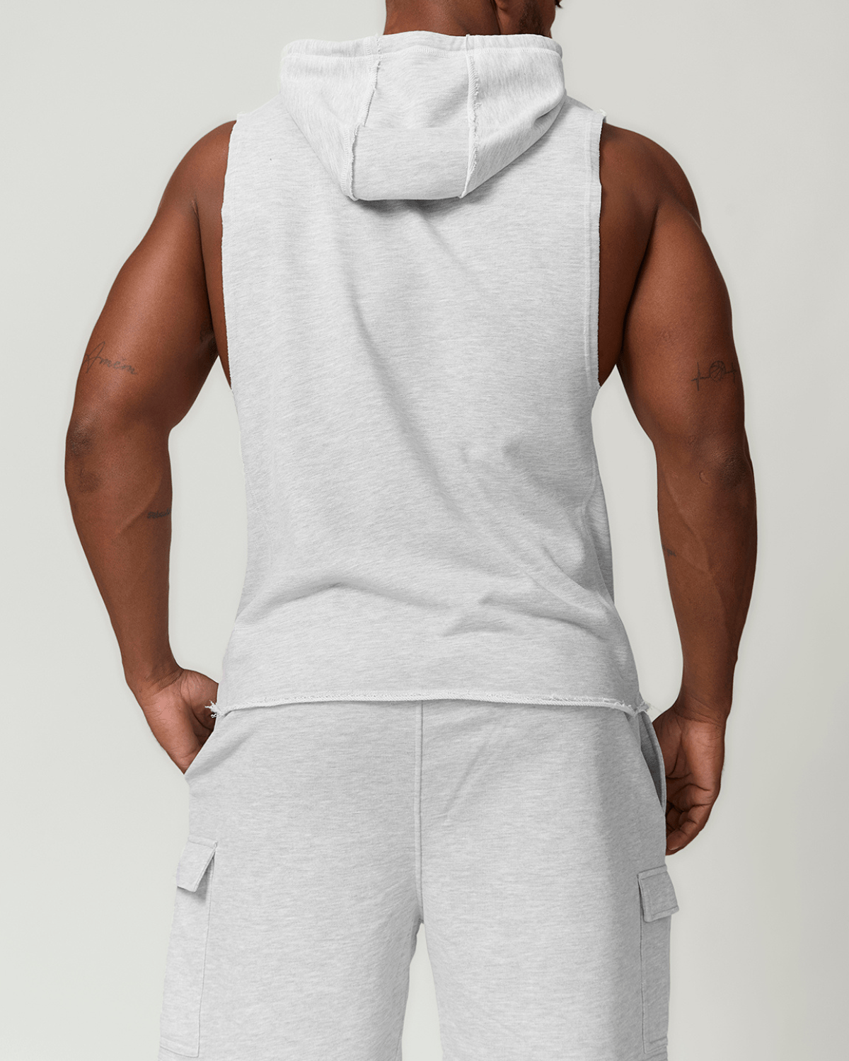 Gymfit hettegenser med rå kant - Gymfit