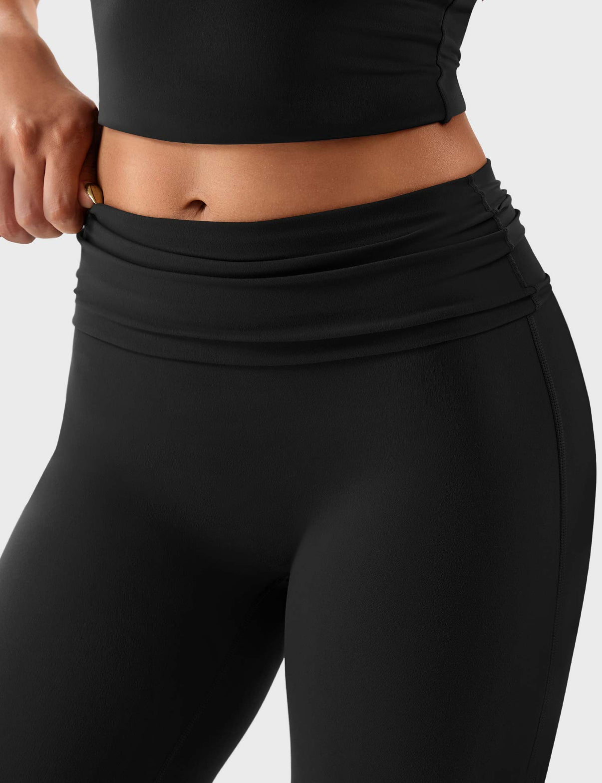 Gymfit Romola leggings med fold-over og sleng - Gymfit