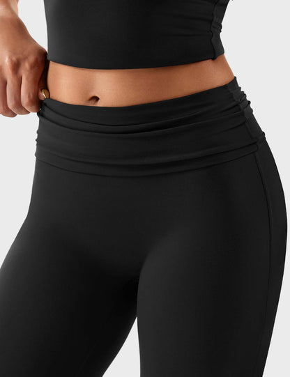 Gymfit Romola leggings med fold-over og sleng - Gymfit