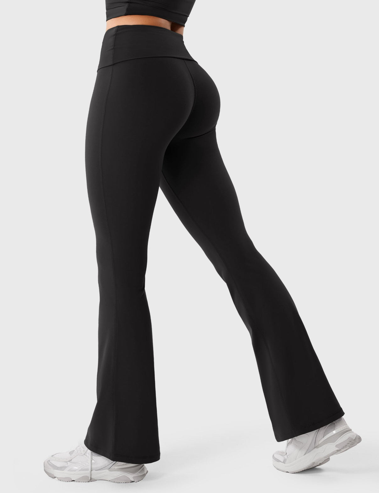 Gymfit Romola Leggings med fold-over og utsvingte ben - Gymfit