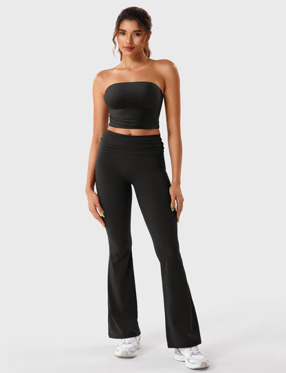 alt
Gymfit Romola fold-over flare-leggings - Gymfit