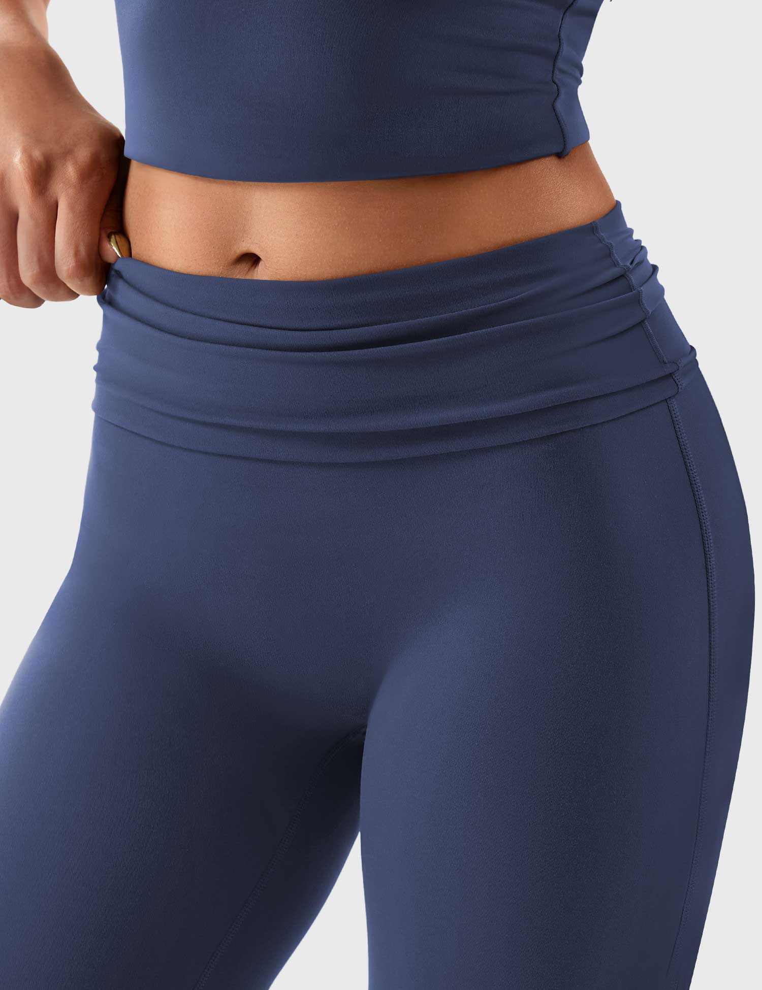 Gymfit Romola flare-leggings med fold-over - Gymfit