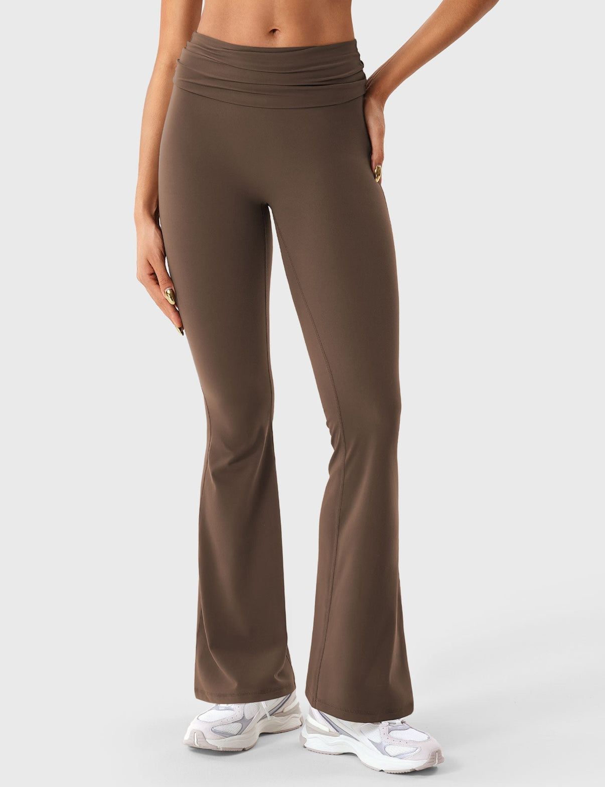Gymfit Romola leggings med fold-over og sleng - Gymfit
