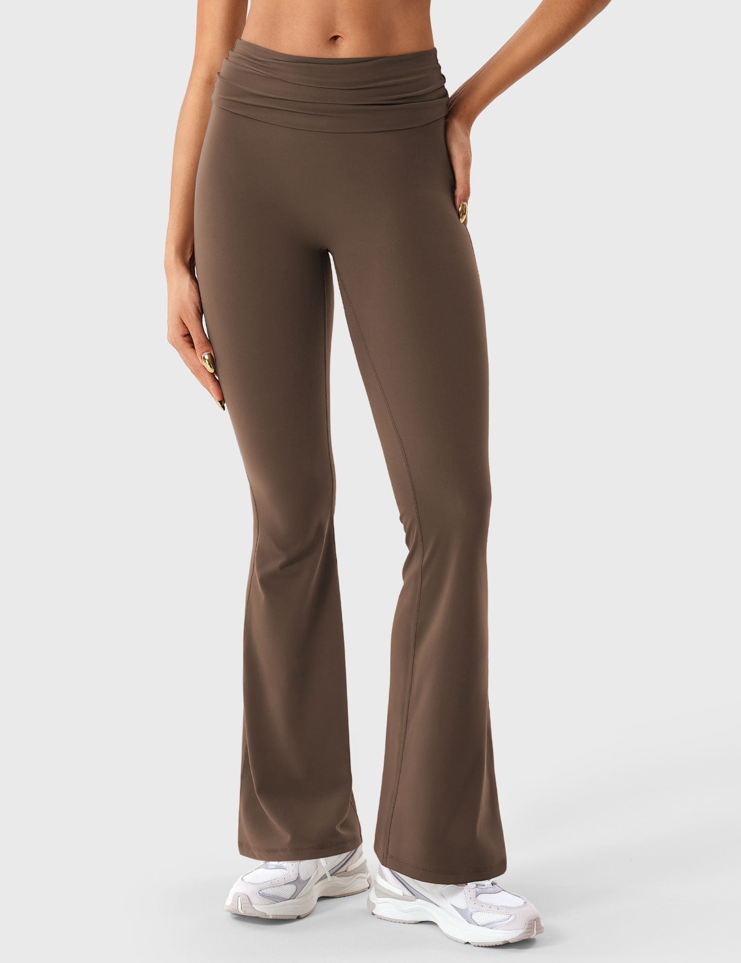 Gymfit Romola leggings med fold-over og sleng - Gymfit
