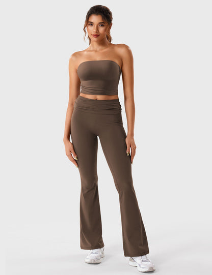 Gymfit Romola leggings med nedbrettet liv og sleng - Gymfit