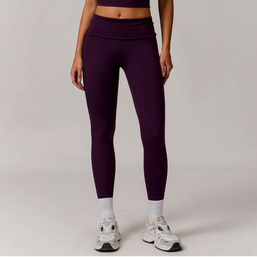 Gymfit Romola Leggings Med Nedbrettbar Kant - Gymfit