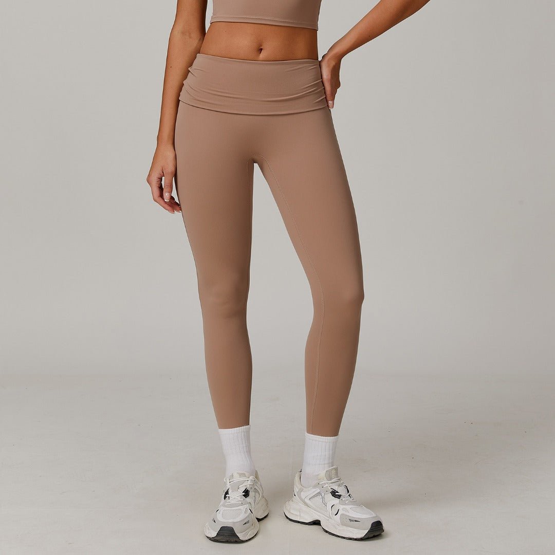 Gymfit Romola leggings med nedbrettet kant - Gymfit